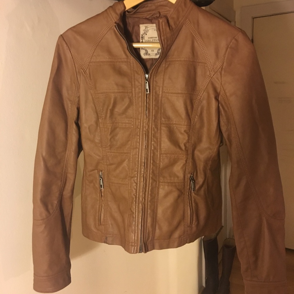Faux leather jacket